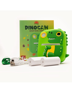ASAKY INSTANT CAMERA  LCD 2,0 DINOSAURO KIT PER COLORARE CARTA TERMICA GREEN